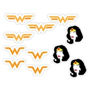 Personal Personalizirane dekoracije na palčki za kolačke - Wonder Woman