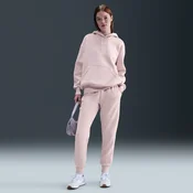 Nike Phoenix Fleece Womens Mid-Rise Tracksuit Bottoms - Pink - Cotton/Polyester