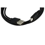 USB NAPAJALNI KABEL DC VTIČ 2,1 mm - USB A 1,5 m