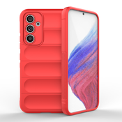 Eleganten Wave ovitek za Samsung A54 5G, Rdeč