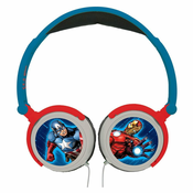 Dječje slušalice Lexibook - Avengers HP010AV, plavo/crvene
