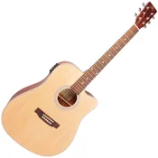 SX SD204CE Natural Elektro-akusticna dreadnought (Kao novo)