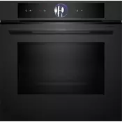Bosch pečica Accent Line z mikrovalovno funkcijo HMG976KM1 Matt Black