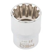 slomart Nasadni ključ NEO TOOLS Spline, 1/2, 21 mm