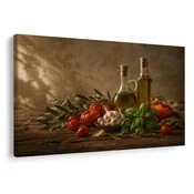 Slika sredozemsko tihožitje z oljčnim oljem - 40x30