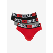 DIESEL Spodnje hlačke Tanga, črna, siva, bela