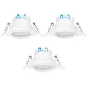 Aigostar - KOMPLET 3x ugradno LED svetlo LED/5W/230V 6500K prečnik 8,5 cm belo