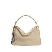 Tommy Hilfiger Ročna torba Th Statement Leather Bag Suede AW0AW18402 Bež