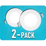 V-TAC LED vgradni panel z napajalnikom, 3W, 130lm, okrogel/2-PACK! Farba svetla: Hladna bela
