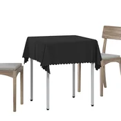 vidaXL Klobučevina za mizo Kvadrat Temno siva 110 x 110 cm