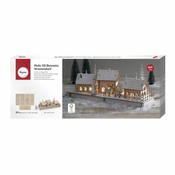 Rayher. Lesena sestavljanka Zimska vasica 84 delna; 40x14,5x17cm