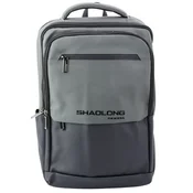 slomart Mestni/poslovni nahrbtnik LEAN z USB, za laptop, črno-siv, 16L