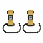 Dooky kljuke Buggy Hook LARGE 2ks Brown