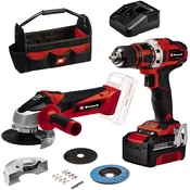 EINHELL TE-TK 18 Li Kit (CD+AG) set aku busilica i brusilica