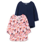 SHEEGO Bluza temno modra/oranžna/rosé/bela