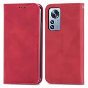 Rdeča Elegantna Flip Torbica (Xiaomi 12 Pro)