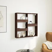 Zidni ormaric smeda boja hrasta 80x15x80 cm konstruirano drvo