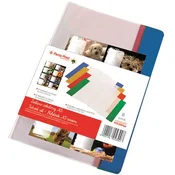 Ovitek za zvezke in knjige + etiketa, A5, PVC, PANTA PLAST, 16 kosov