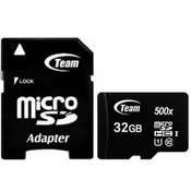 TeamGroup MICRO SDHC 32GB UHS-I +SD Adapter TUSDH32GCL10U03