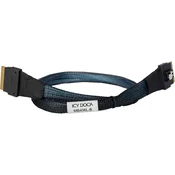 slomart Icy Dock SAS kabel (SFF-8654 na SFF-8654), 0.5m, crni