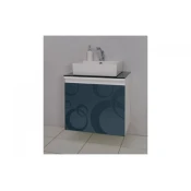 Toaletni ormaric Valnut Silver 60