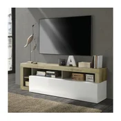 TV omarica LENOR bela/svetel hrast
