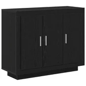 Vidaxl Strani šal Črna Orehovina 92 x 35 x 75 cm Konstruiran les
