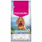 Eukanuba Special Care Sensitive Digestion Puppy s piletinom i puretinom - 12 kg