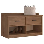 Vidaxl vidaXL Klop za hodnik SANDNES 87x40x50 cm masivni borov les