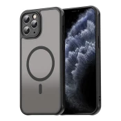 Hibridni ovitek HaloFrost II MagSafe za iPhone 11 Pro - black