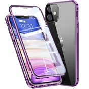 Overboard Ovitek za iPhone 11, dvojno magnetno steklo, vijoličen