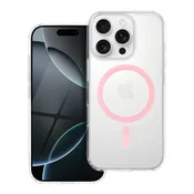 OEM Ovitek za iPhone 16 Drop Glue Colorful Ring Mag Cover, združljiv z MagSafe, roza