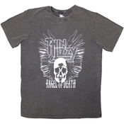Thin Lizzy Majica Angel of Death Stone Wash Unisex Charcoal Grey S