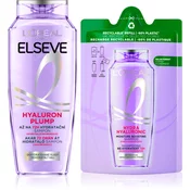 L’Oréal Paris Elseve Hyaluron Plump vlažilni šampon s hialuronsko kislino 2 kos