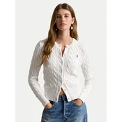 Polo Ralph Lauren Pletena jopica 211971868007 Bela Slim Fit