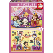 Educa - Puzzle 2x20 Pidžama Party - 40 - 99 dijelova
