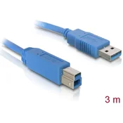 DELOCK Kabel USB 3.0 A-B 3m moder Delock 82581