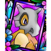 shumee Slikanje po številkah z okvirjem Slike za slikanje Pokemon Cubone 40x50 cm
