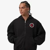 Mikina Jordan Flight Club Fleece Mens Full-Zip Knit Sweatshirt Black S