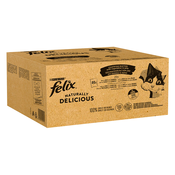 Mega pakiranje Felix Naturally Delicious 80 x 80 g - Raznolikost okusa sa sela