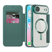 Torbica SmartMag Book s MagSafe tehnologijom i RFID novcanikom za iPhone Air - green