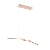 Reality Leuchten LED obesna svetilka Ginko, pesek, kovina, dolžina 79 cm - Dnevna soba / jedilnica - Sodobni
