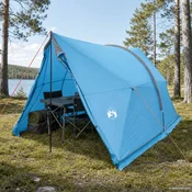 vidaXL Vodoodporna Paviljon oseba Modra 185T poliester s PU premazom