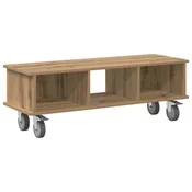 Vidaxl TV stojalo Umetni hrast 100 x 35 x 35 cm Konstruiran les