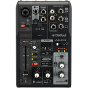 Yamaha AG03MK2 3-channel streaming mixer, black