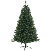 HOMCOM Božično drevo 180 cm, umetno božično drevo s 1000 vejami iz jekla in plastike, O110 x180 cm, zelena