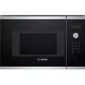 Bosch BFL523MS0B Ugradbena mikrovalna pecnica, 20 l, 800 W, crna