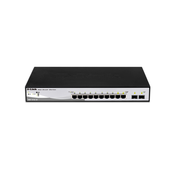 D-Link DGS-1210-10 Upravljano L2 Gigabit Ethernet (10/100/1000) 1U Crno, Sivo
