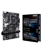 ASUS PRIME A520M-K AMD A520 mikro ATX maticna ploca, 3. 3. generacija Ryzen 5,/7, DDR4-SDRAM, 64 GB, M.2, SATA
