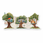 Zelena djecja zidna vješalica Tree House - Little Nice Things